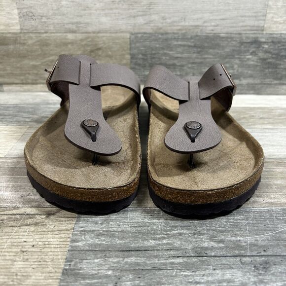 Birkenstock Medina Sandals Men’s US 11 EU 44 Mocha Leather Thong Shoes